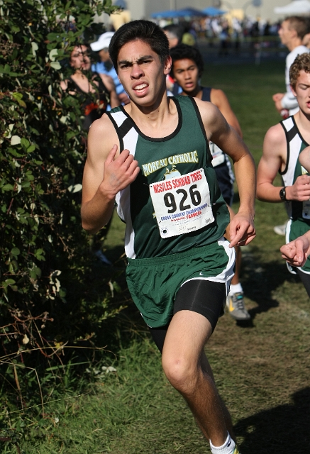NCS XC D4 Boys-043.JPG - 2009 North Coast Section Cross Country Championships, Hayward High School, Hayward, California
